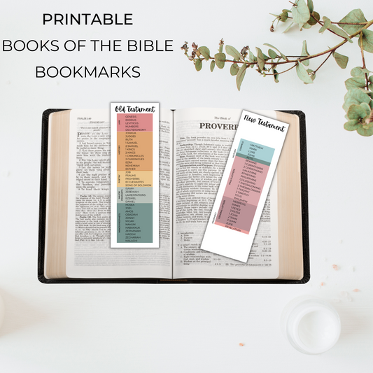 Printable Books of the Bible Bookmarks *Digital Download*